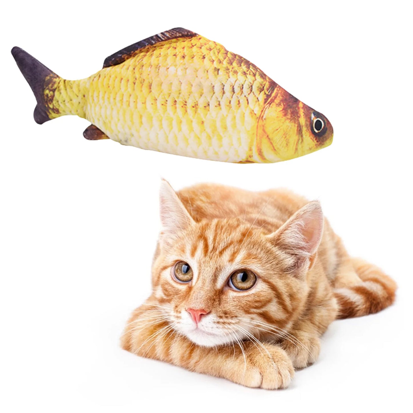 USB Rechargeable Interactive Floppy Fish Cat Toy – Realistic Electric Moving Fish for Cats & Dogs Chew & Play Pet Supplies
