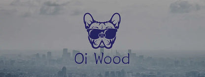 Oi Wood Round Sunglasses — Walnut Wood Frames with Red Lens & Tortoise Shell Design for Men & Women