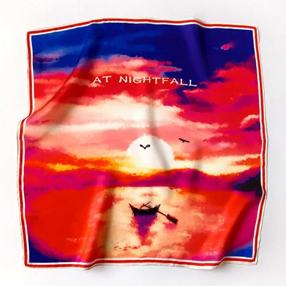 Luxurious Silk Bandana Scarf: 100% Mulberry Silk Square Scarves - Spring Fashion Wrap for Women - High-Quality Headband, Hijab, and Shawl