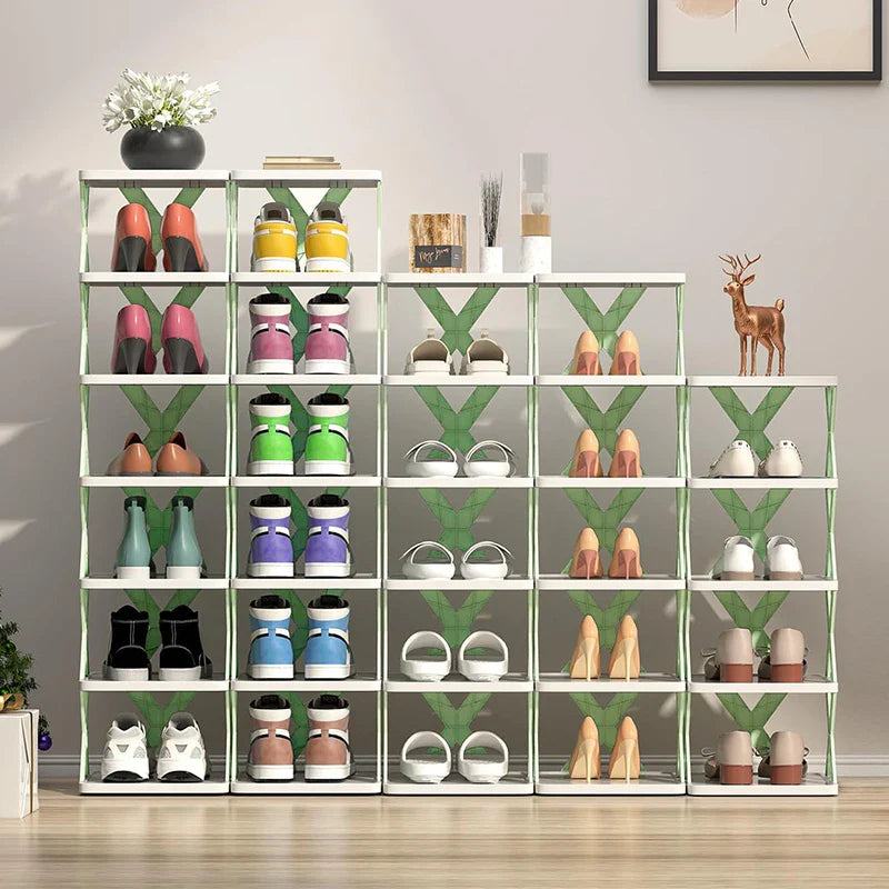 Multi-Layer Detachable Shoe Rack Storage Organizer — Space-Saving Household Shoe Shelf Cabinet