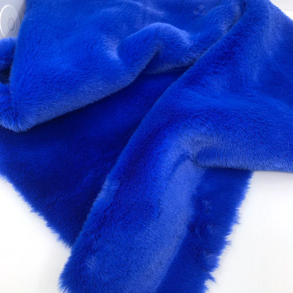 Sewbato Super Soft Artificial Rabbit Fur Fabric – 50x50cm Plush DIY Garment & Craft Material