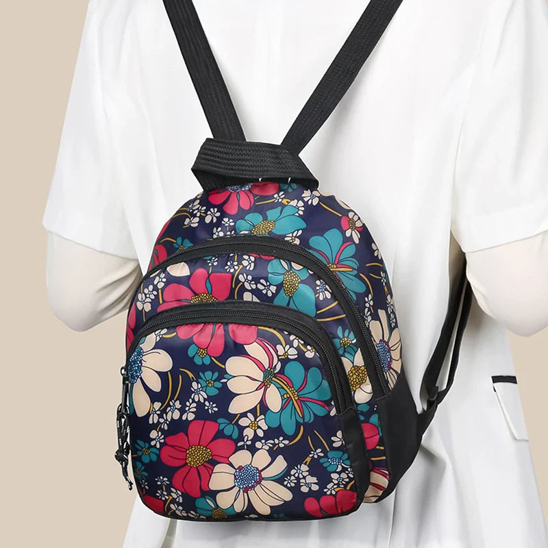 Trendy Floral Backpack Multi-Design – Lightweight Adjustable Strap Casual Daily Use Bag, Stylish Gift Backpack