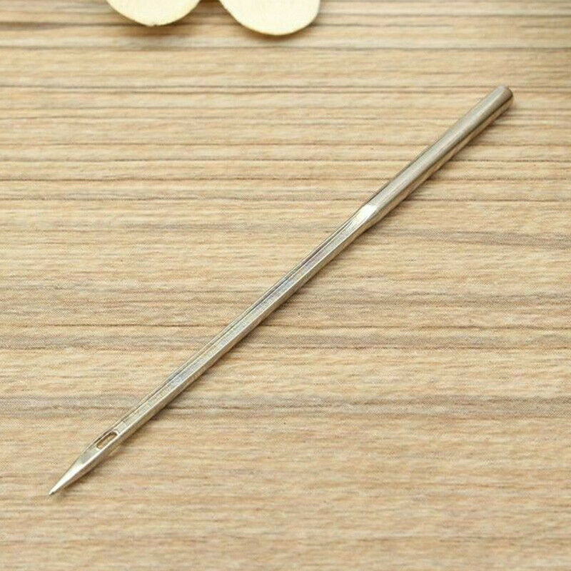 5/10 Pcs Leather Sewing Awl Needles Tool Set – Crochet Bent Hook Needles for Canvas Shoes Repair and DIY Craft Making