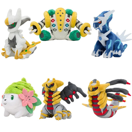 14cm Pokémon Plush Toys – Dialga, Shaymin, Arceus, Cresselia, Giratina & Regigigas Stuffed Anime Dolls