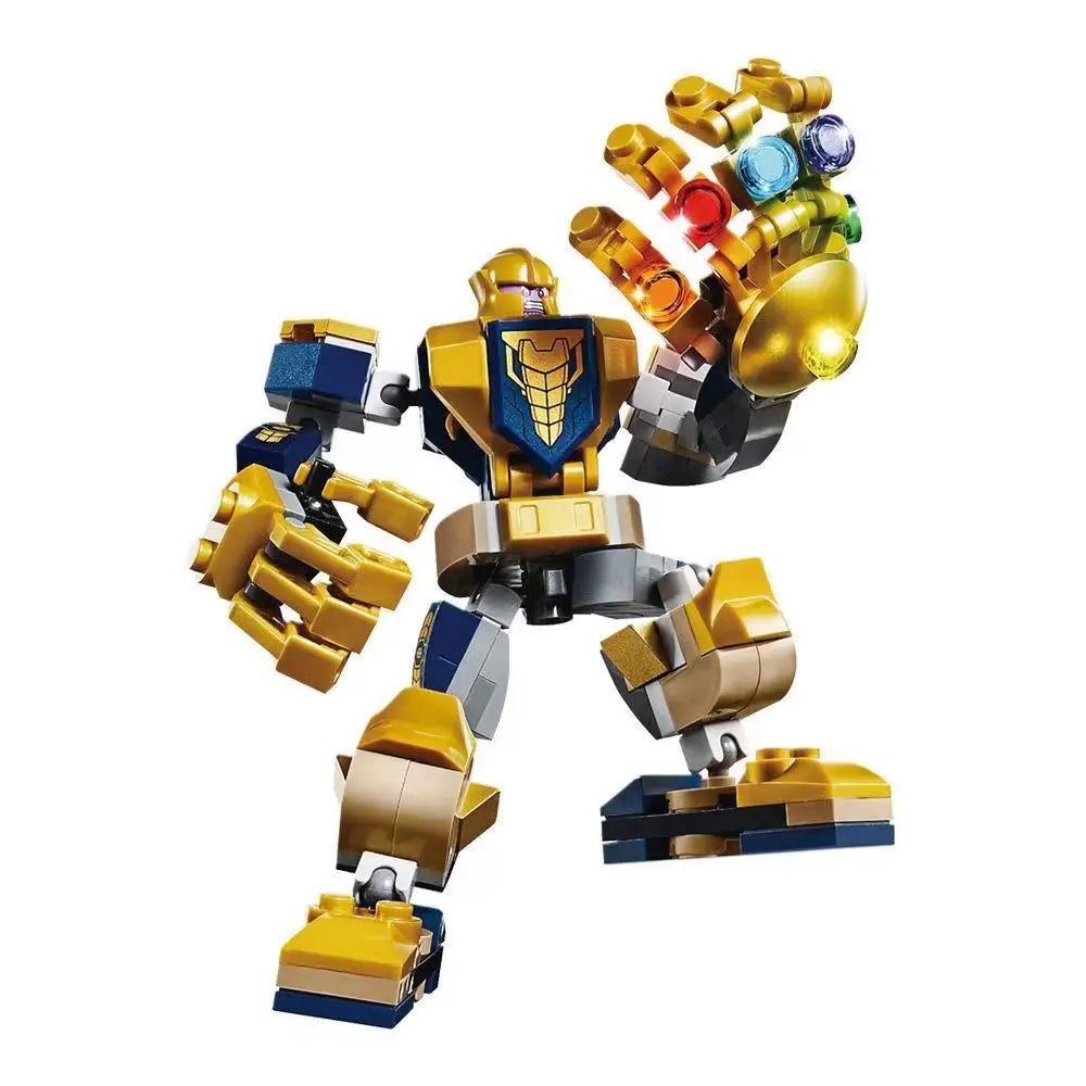 76270/76302 Superhero Building Blocks — Avengers Thor, Iron Man & Thanos Action Figure Model Toy