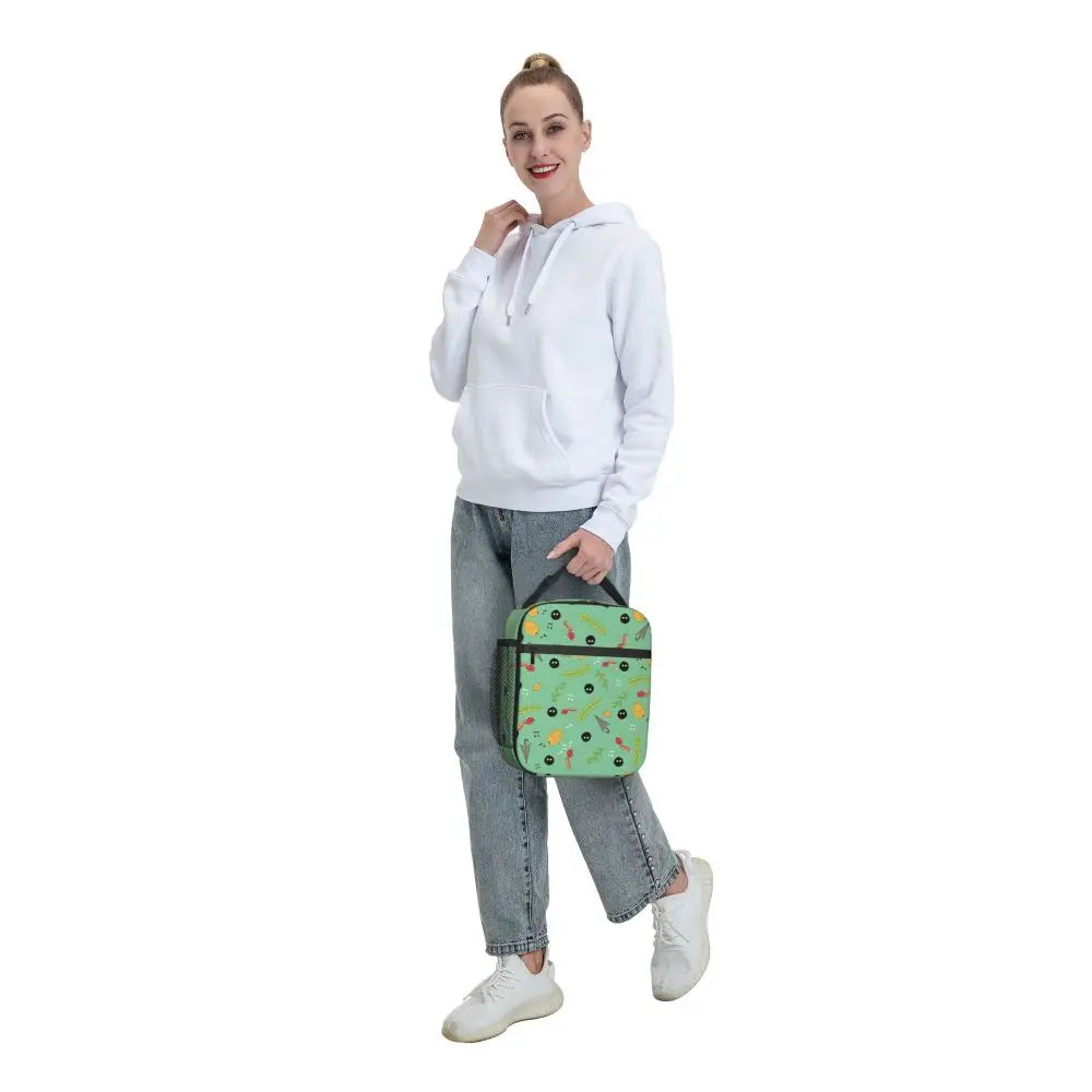 Totoro Miyazaki Anime Insulated Lunch Tote Bag – Portable Thermal Cooler for School & Office