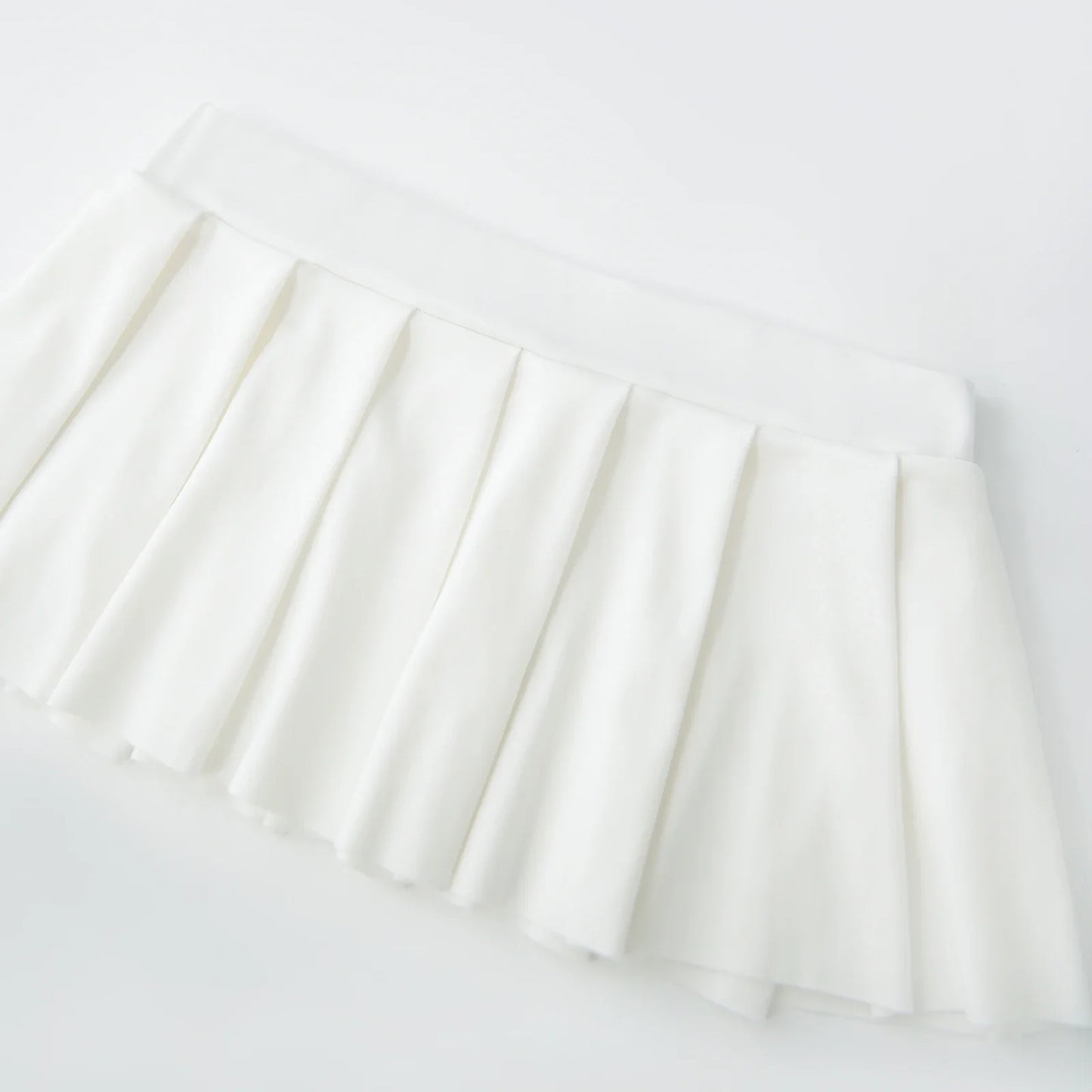 Women’s Summer High Waist Mini Pleated Skirt — Solid Color School & Party Skirt