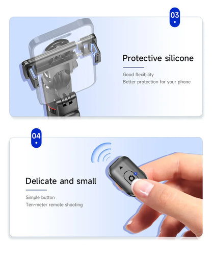 MEUYAG Selfie Stick Tripod – 1708mm Monopod with Fill Light, Bluetooth Remote, 360° Rotation & 1/4” Interface for Mobile Phones