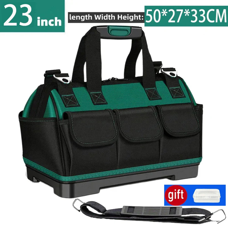 23-inch Large Capacity Waterproof Tool Bag – Thickened 1680D Oxford Electrician Storage