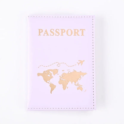 RFID Leather Passport Holder - Vintage Travel Wallet Case for Men & Women with ID and Card Storage