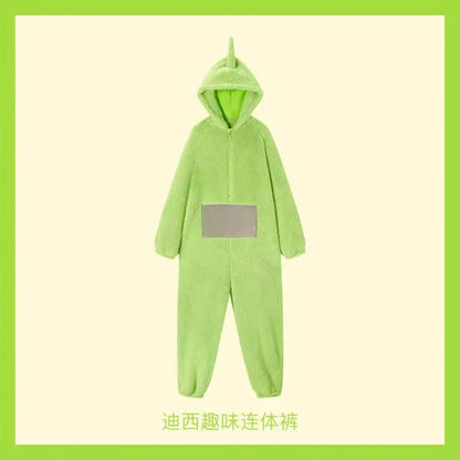 Teletubbies Pajama Costume - Soft Long Sleeve Unisex Cosplay Loungewear for Adults & Kids