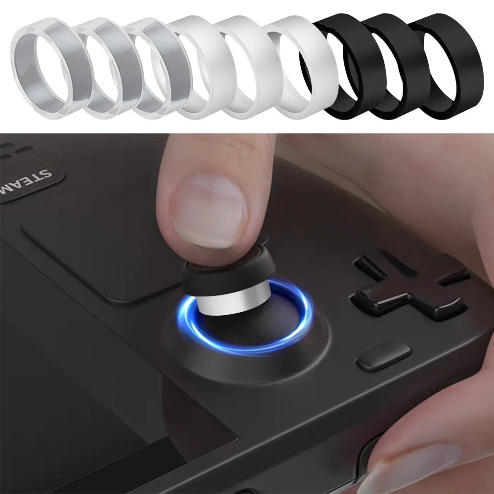 Joystick Protector Rings | Invisible Elastic Rubber Anti-Wear Covers for Steam Deck & ROG Ally Game Controllers