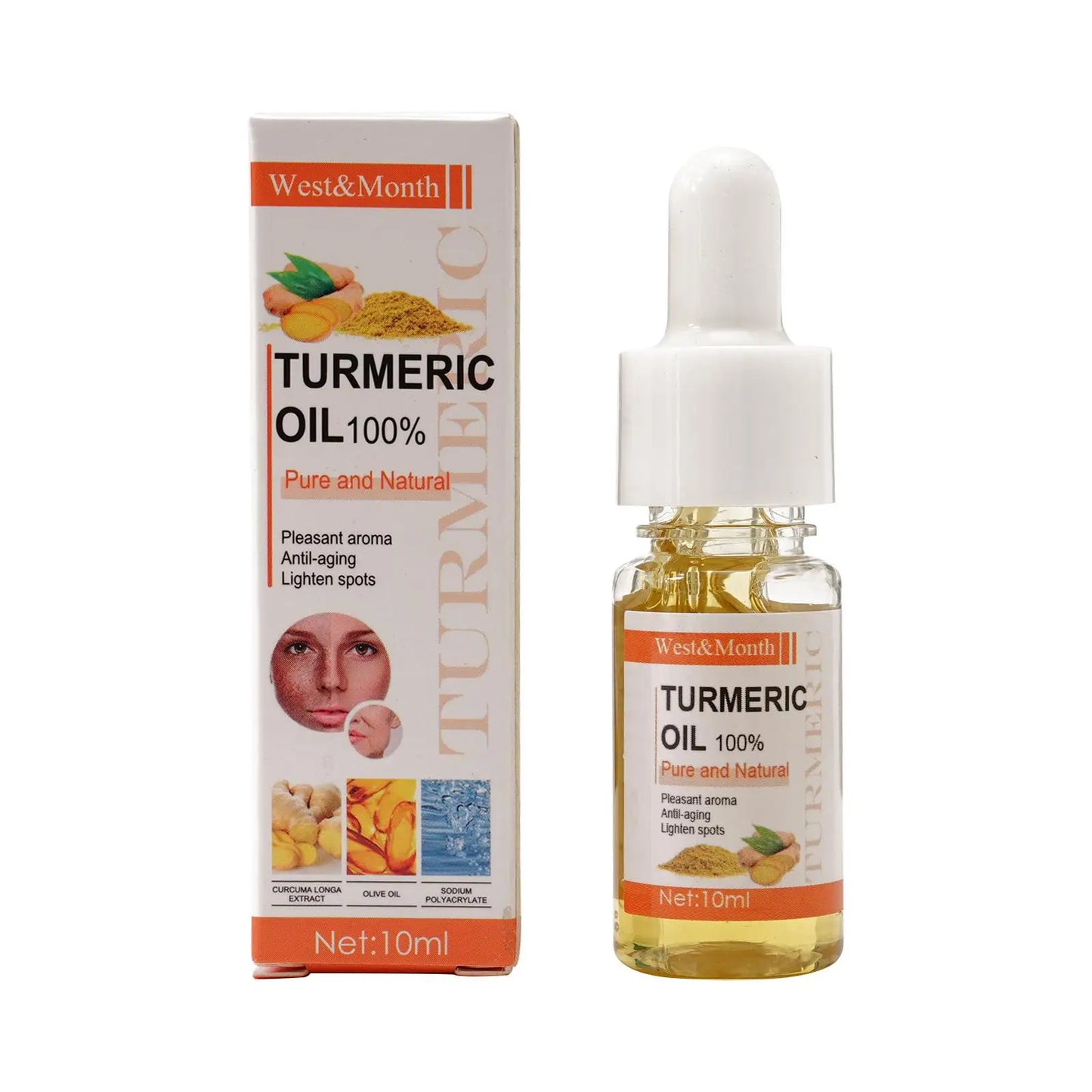Turmeric Face Whitening Serum – Anti-Oxidation Dark Spot Corrector for Facial Brightening & Skin Clarity