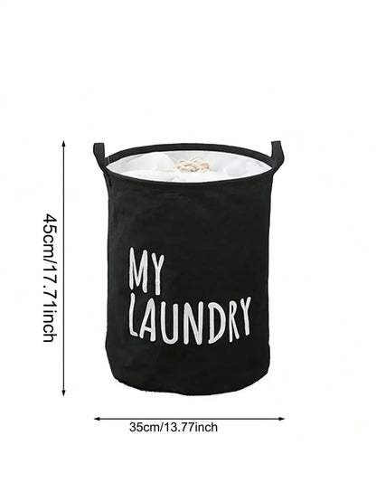 Cotton & Linen Foldable Laundry Basket — Waterproof Household Storage for Clothes, Toys, and Laundry Supplies