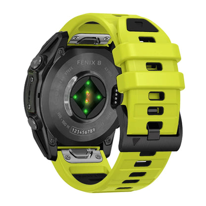 Fenix7 QuickFit Silicone Watch Strap 22mm–26mm – Replacement Band for Garmin Fenix 5/5X/6/6X/7/7X/8, Epix Pro, Enduro 2/3