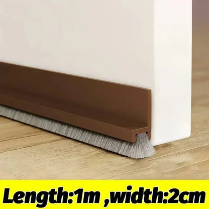 Self-Adhesive Door Sealing Strip – Gap Filler Brush for Windproof, Soundproof & Insect-Proof Doors