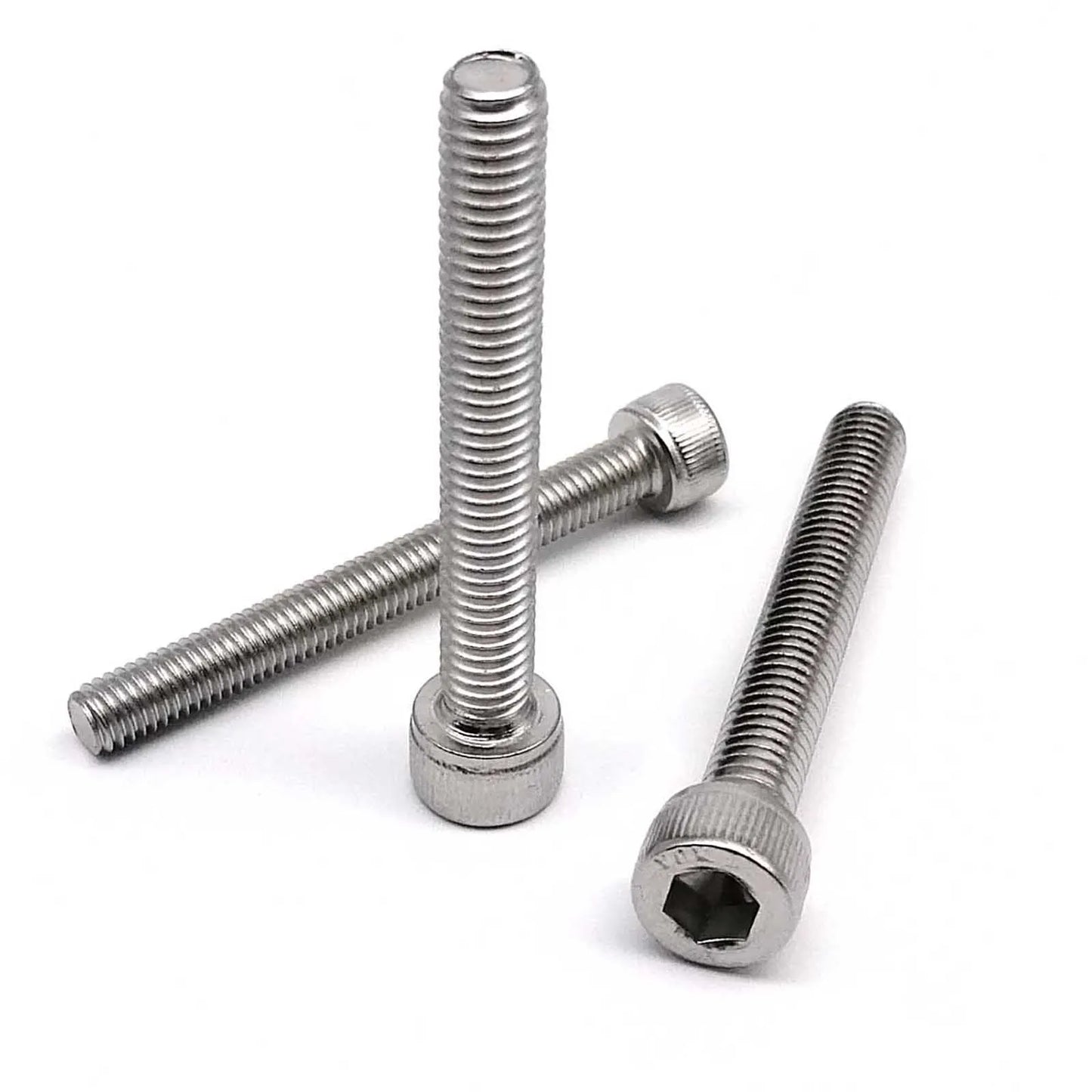 5/10pcs M3–M8 DIN912 Allen Head Bolts – 304 A2 Stainless Steel Hex Socket Cap Screws, Ultra Long 100mm