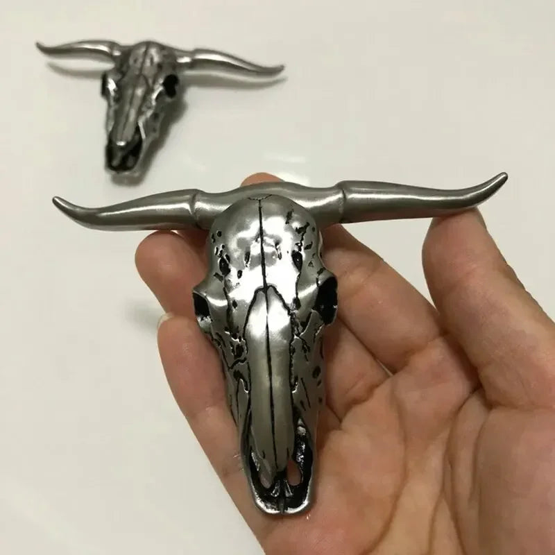 Outdoor EDC Stainless Steel Bull Head Tool – Multi-Function Pocket Cutter, Necklace Pendant & Defensive Window Breaker