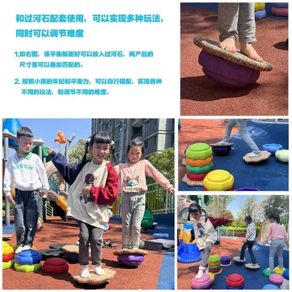 Outdoor Crossing Stone Training Equipment - Children's Foot Sense System & Balance Board for Early Education
