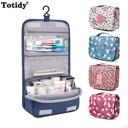 Waterproof Hanging Travel Makeup Bag – Bathroom Cosmetic Organizer for Men & Women
