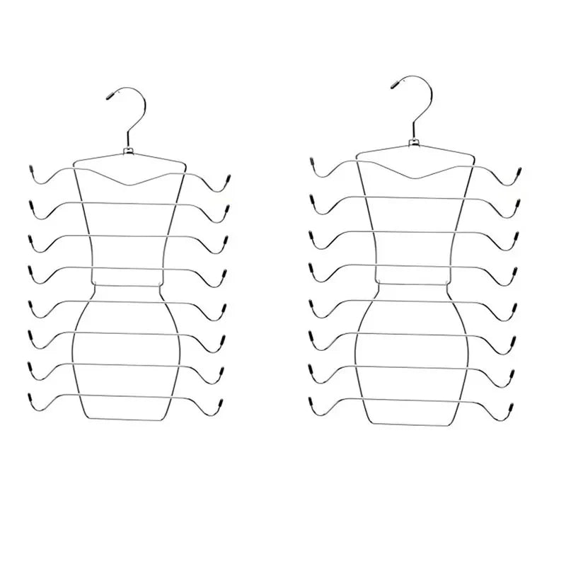 Multi-Layer Clothes Hanger – 1/2/3 Pack Folding Underwear, Bra & Trouser Storage Rack, Trace-Free Design