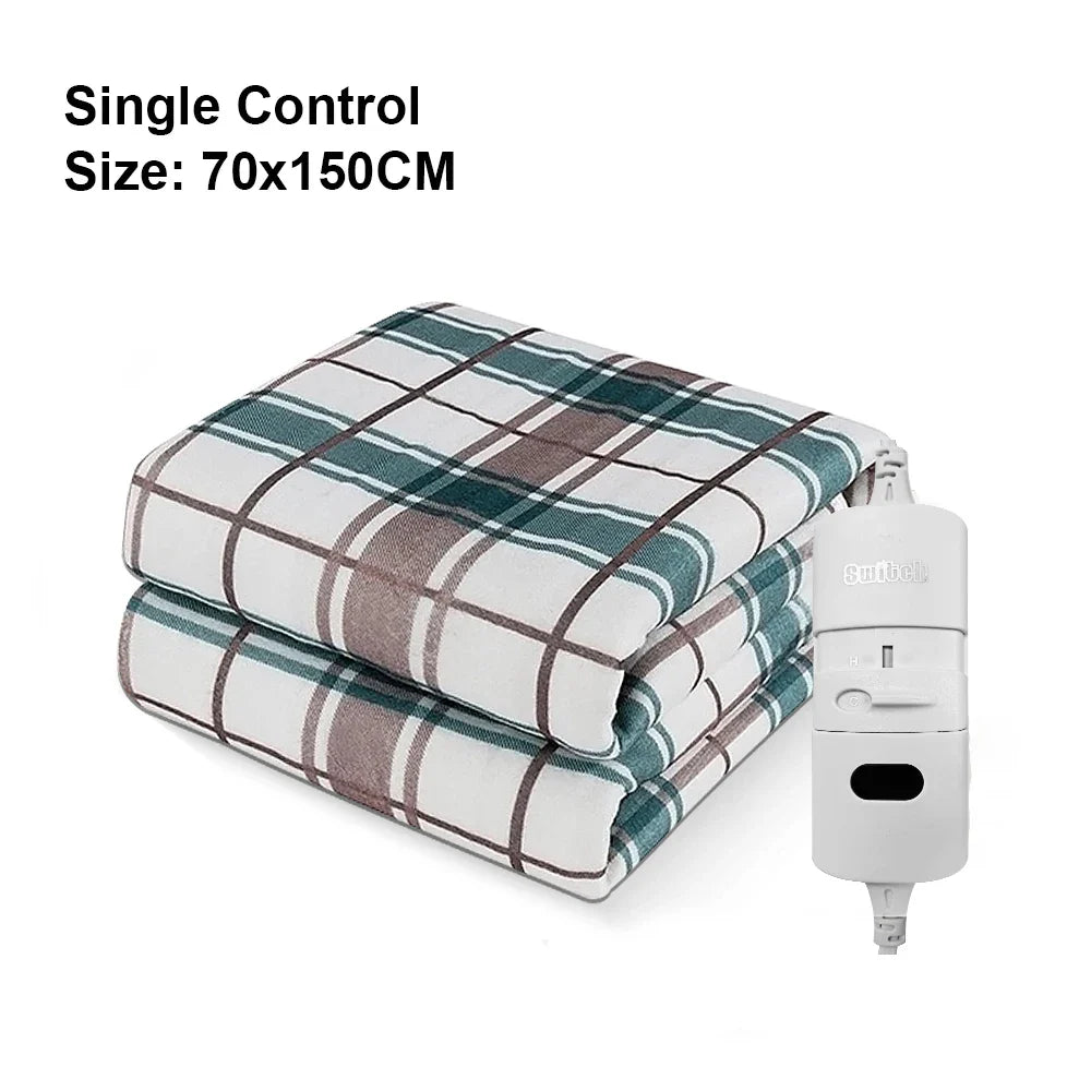 220V Electric Heating Blanket – Thicker Thermal Mattress with Automatic Thermostat for Body Warmth and Room Comfort