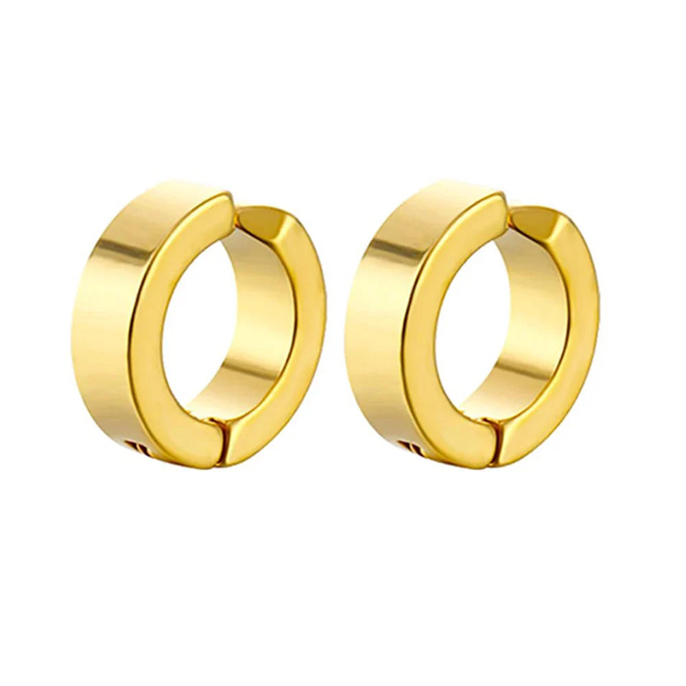Magnetic Cubic Zirconia Clip-On Earrings Set – Non-Pierced Fake Stud, Cross Dangle & Hoop Styles for Men & Women