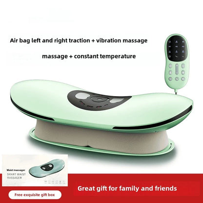 Electric Lumbar Traction Device Massager – Adjustable Intensity with Heat Function, Inflatable Back Stretcher