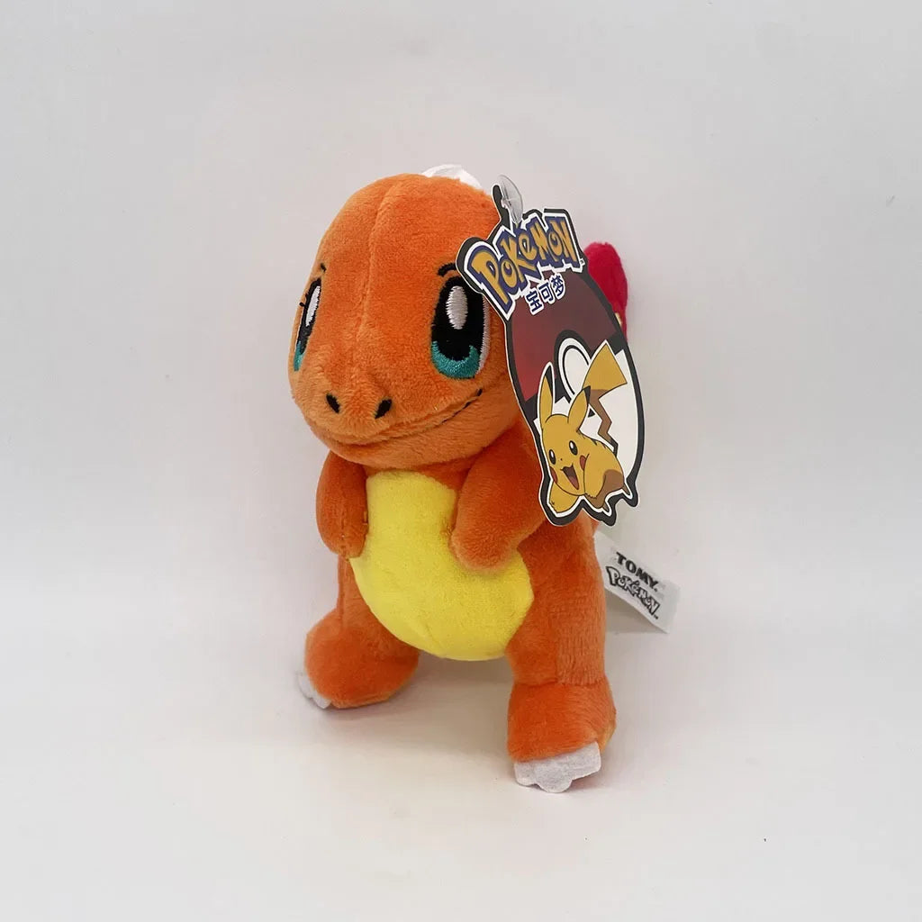 10PC Pokemon Plush Keychain Set – Squirtle, Charmander, Pikachu & Bulbasaur 12cm Stuffed Pendant Toys