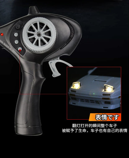 1:18 Skymaker AE86 & RX-7 FC RC Drift Cars with 2.4G Remote, ESP Gyroscope & LED Lights – Mini Racing Toy Cars