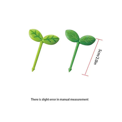 8pcs Four-Leaf Clover Fruit Fork Toothpick - Bento Box Accessories for Food Decoration and Desserts
