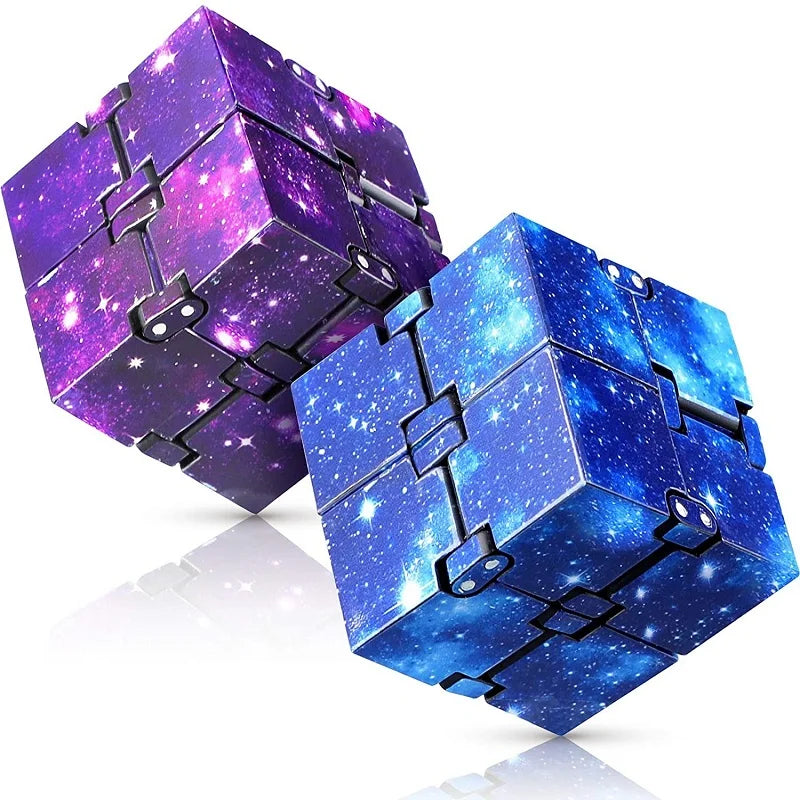 Infinity Cube Fidget Toy – Flip, Antistress, ADHD & Autism Toy for Kids, Magic Finger Puzzle