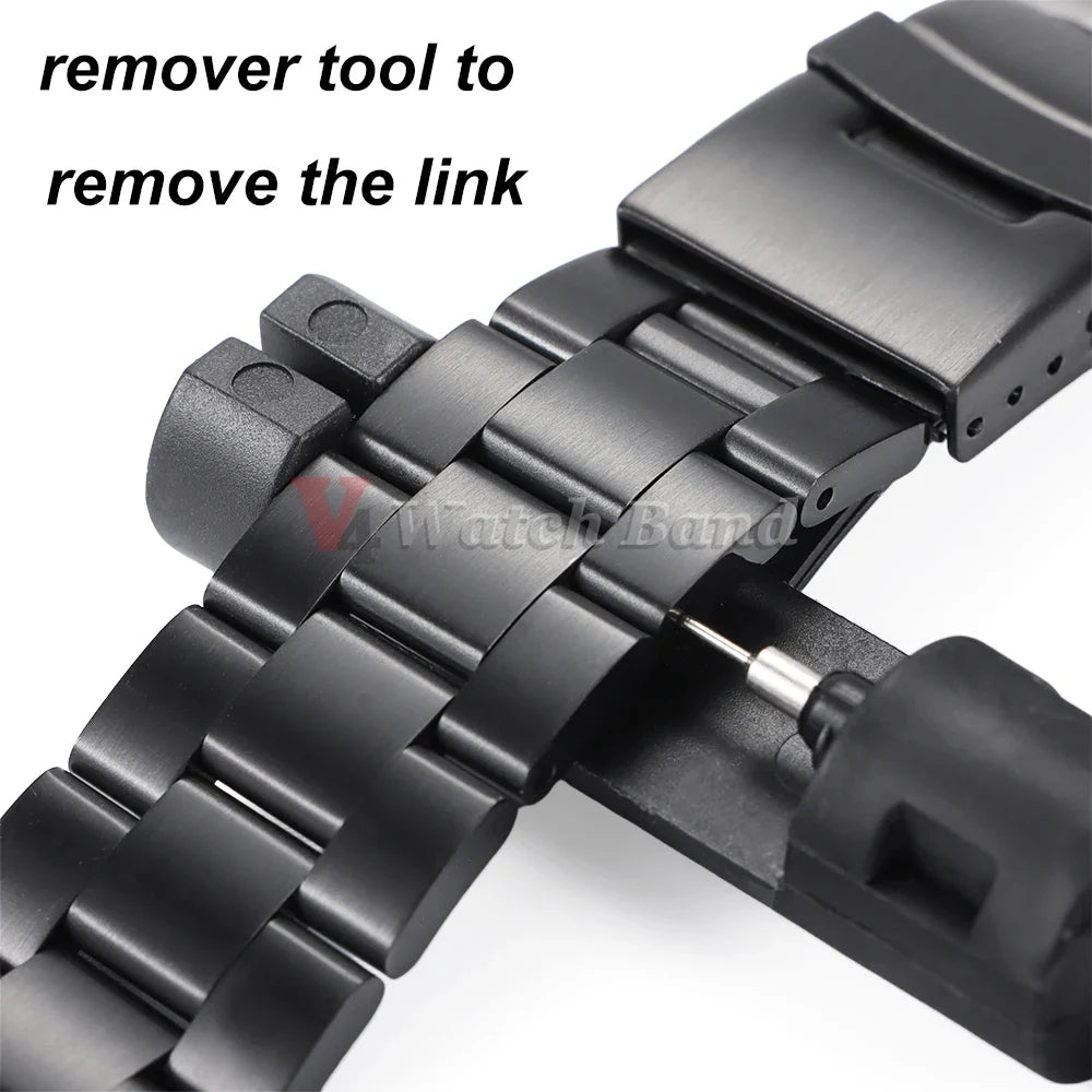 Curved End Stainless Steel Men’s Watch Band for Seiko 5 SKX007/SKX009 – 18mm/20mm/22mm Sport Jubilee Oyster Replacement Strap