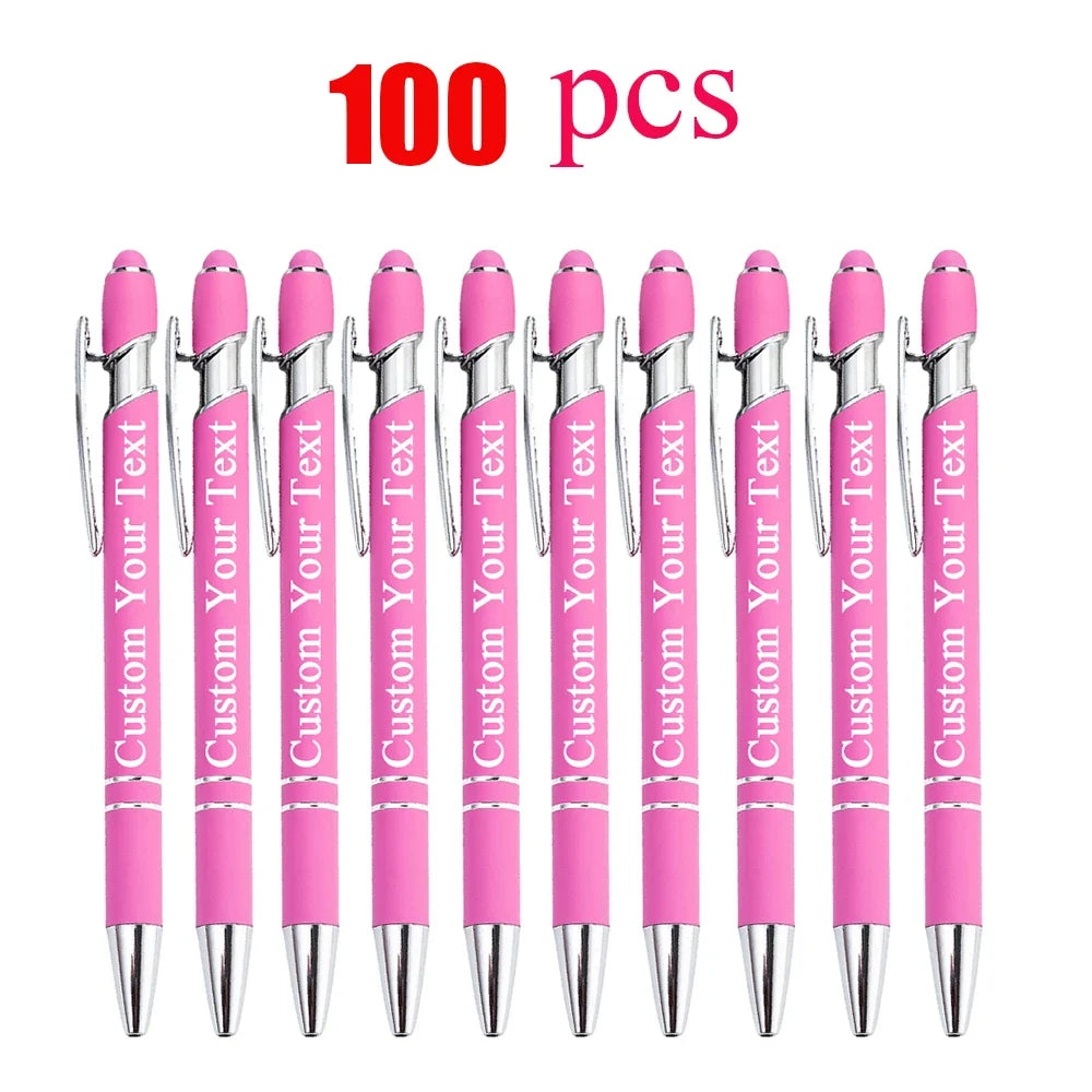 Customized Ballpoint Pen with Stylus - Personalized Metal Name & Logo Pen for Business, Graduation & Gifts