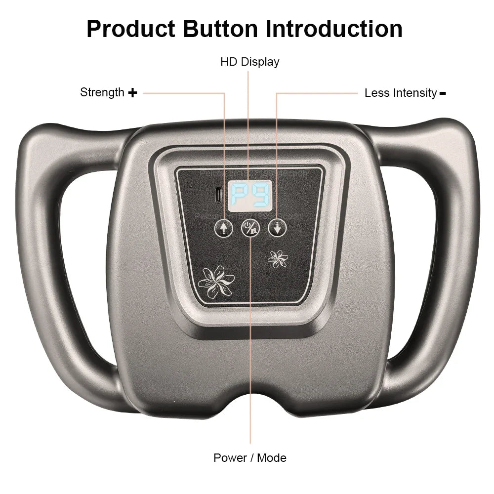 Fascia Gun Muscle Massager | 16-Head High Frequency Neck, Shoulder & Waist Massage Machine – Professional Fascia Massage Gun