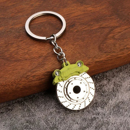 Creative Gear Head Keychain – Speed Gearbox & Turbo Hub Brake Disc Pendant for Car Keys, Shock Absorber Keyring