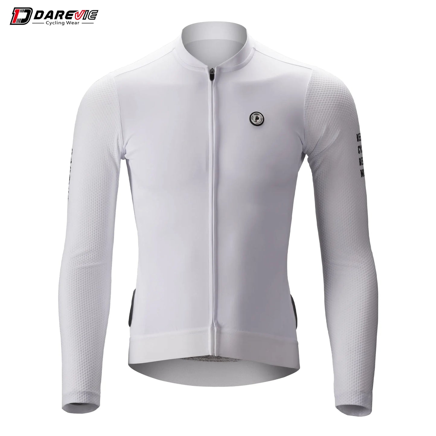 DAREVIE Long Sleeve Cycling Jersey — Pro Aero Slim Fit with 3D Bubble Mesh for Men & Women