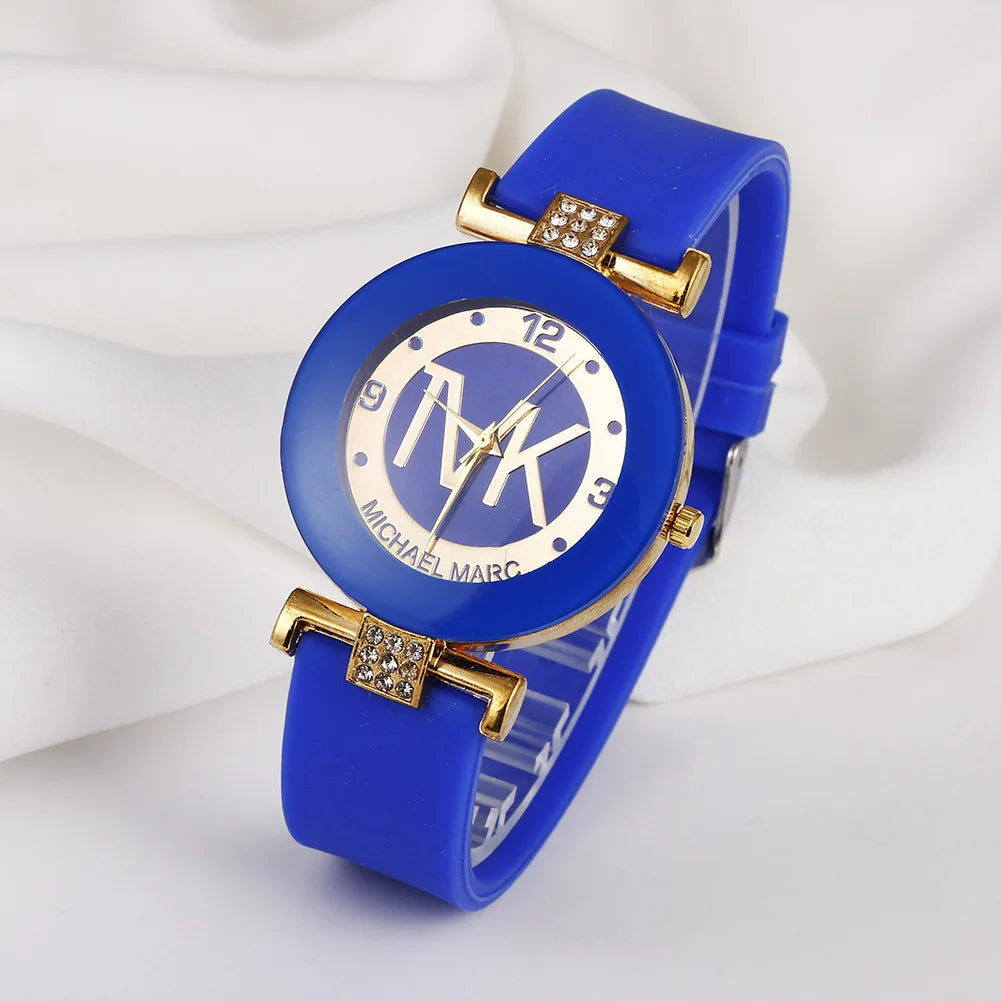 UTHAI W28 Women’s Fashion Quartz Watch - Light Luxury Diamond and Silicone Band, College Girl Timepiece