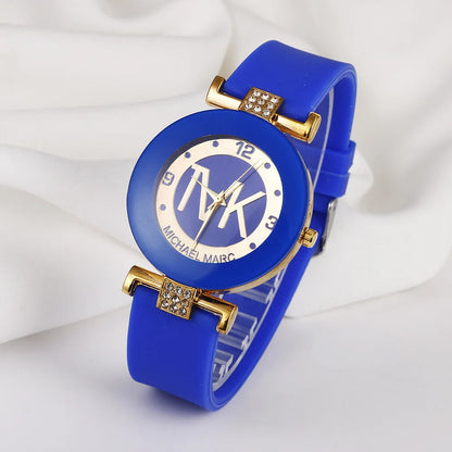 UTHAI W28 Women’s Fashion Quartz Watch - Light Luxury Diamond and Silicone Band, College Girl Timepiece