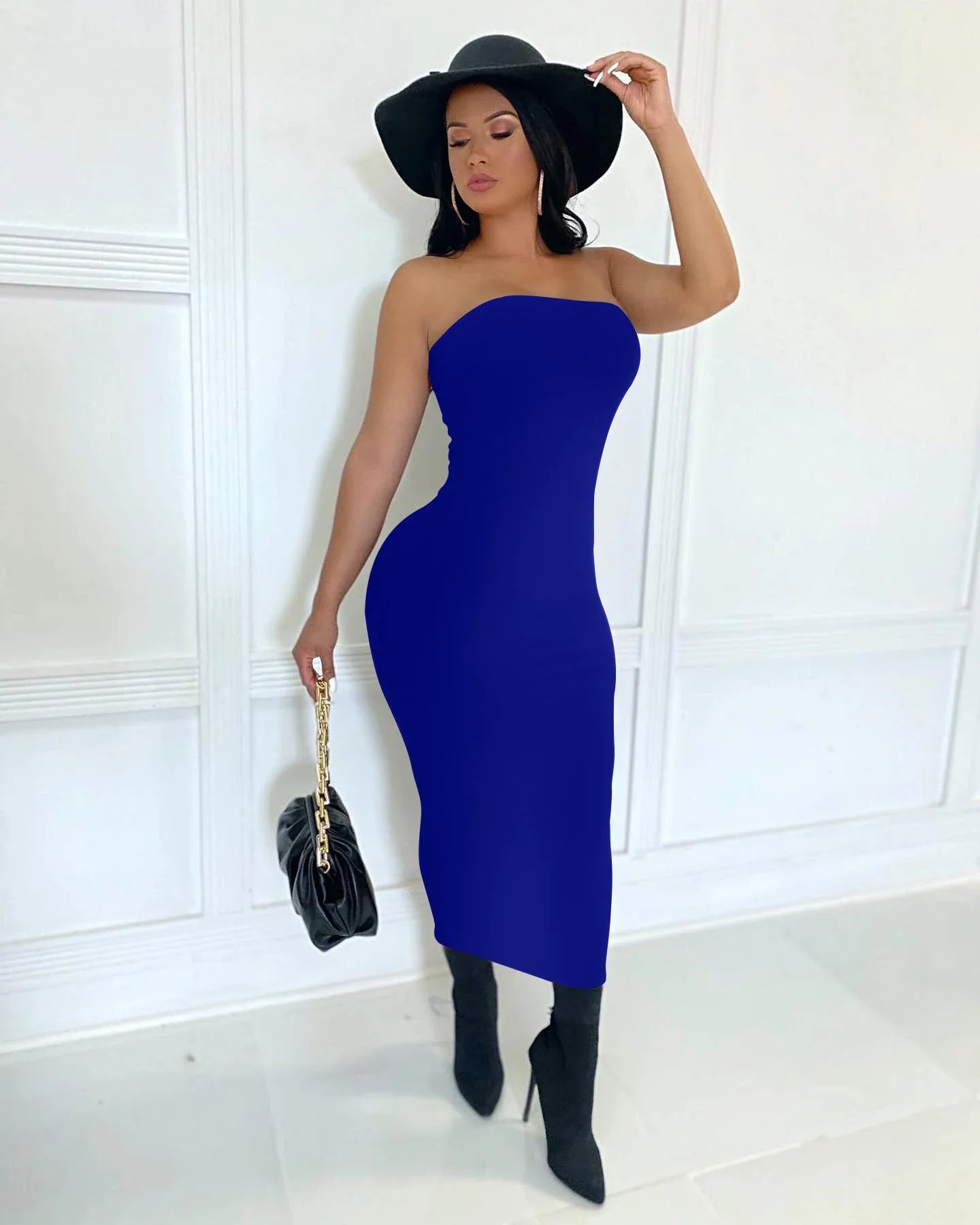 Summer Women's Sexy Sleeveless Chest-Wrapped Long Beach Dress | Stylish & Breathable Vacation Wear