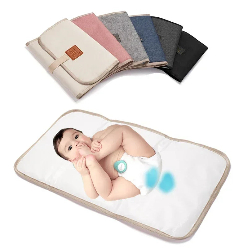 Waterproof Baby Diaper Changing Mat – Portable Foldable Play Mat, Washable Compact Travel Nappy Mat