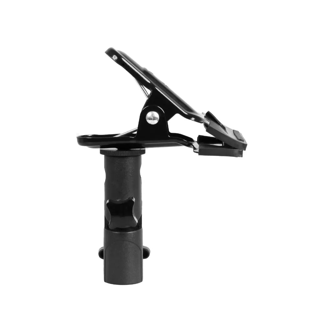 Reflector Clamp Clip Holder with 1/4" to 3/8" Screw Mount – Swivel Adapter for Photo Studio Reflectors & Backgrounds