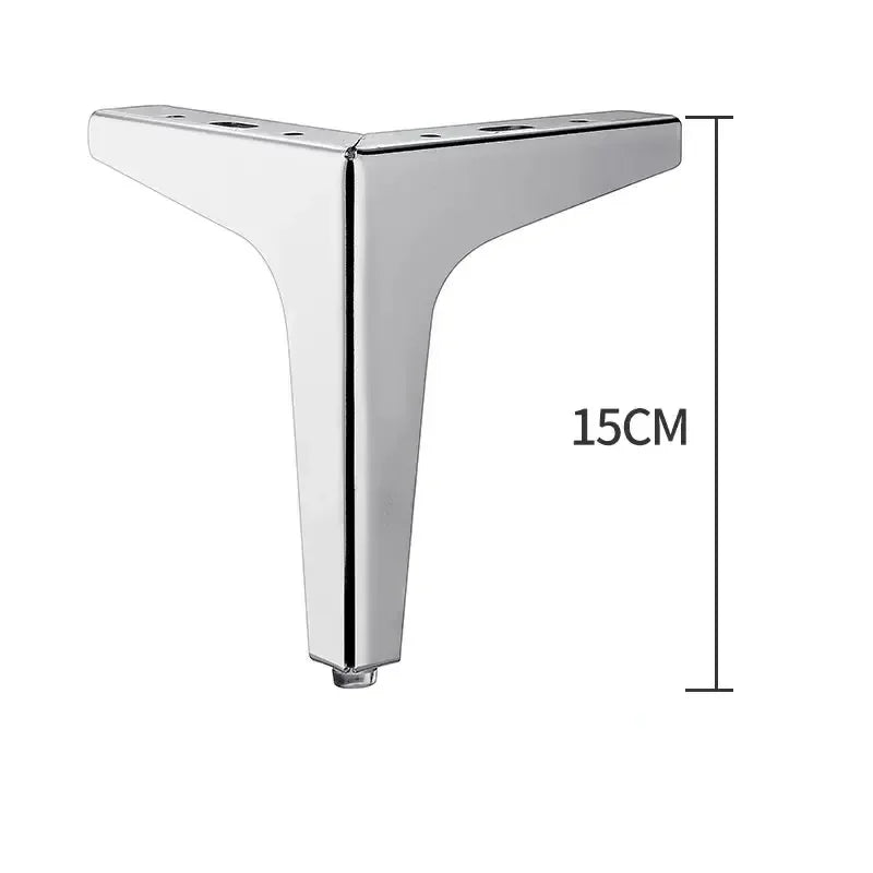 4Pcs Modern Metal Furniture Legs – Gold & Black Iron Sofa Feet for Table, Bed, Chair, Desk & Cabinet