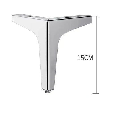 4Pcs Modern Metal Furniture Legs – Gold & Black Iron Sofa Feet for Table, Bed, Chair, Desk & Cabinet