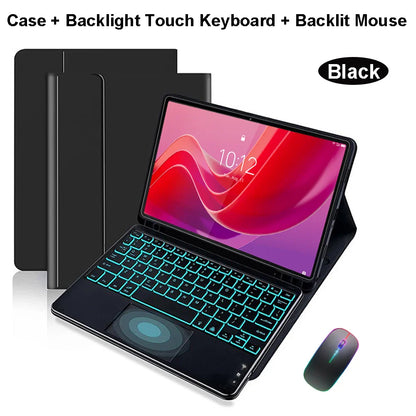 Lenovo Tab M11 11" Case with Bluetooth Keyboard – Smart Stand Cover for Xiaoxin Pad 2024/2025