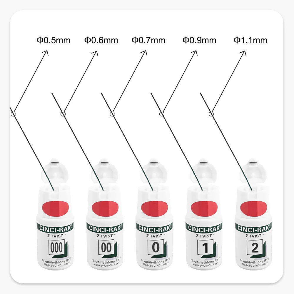 Dental Disposable Gingival Retraction Cord – Knitted Cotton Gum Line, Size 0/00/000 for Denspay