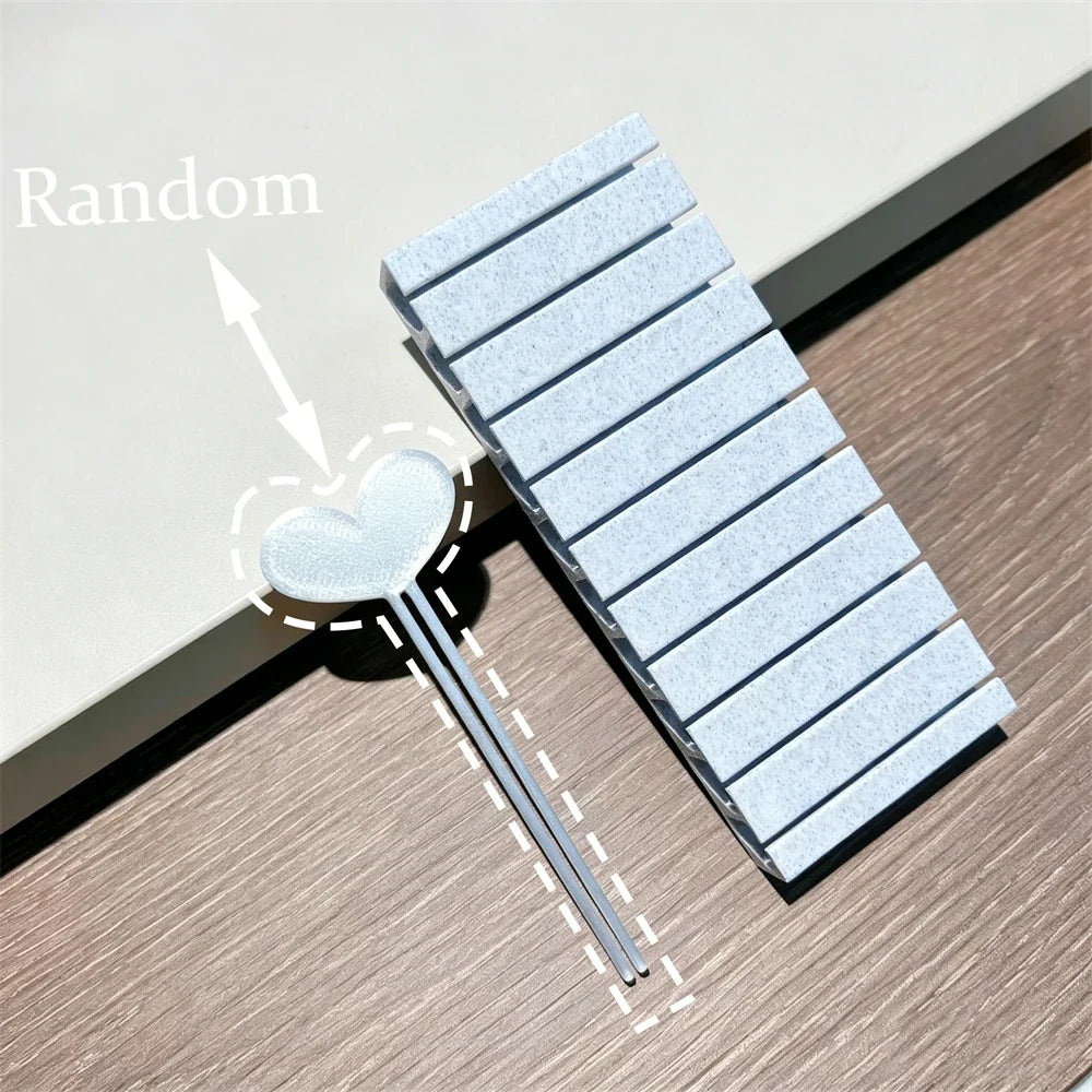 10 Slot Nail Transfer Foil Holder - 3D Printed Portable Organizer Box for Nail Art Sticker Storage & Display