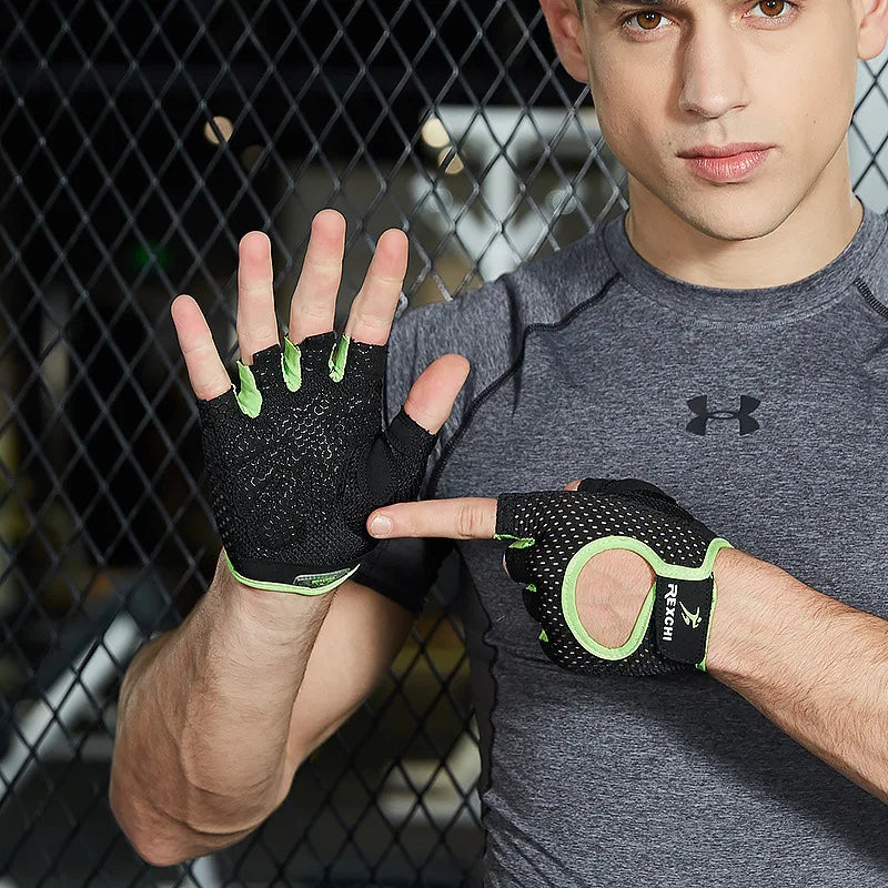 Gym Fitness Gloves – Half Finger Weight Lifting & Training Gloves for Men & Women, Workout Hand Protection