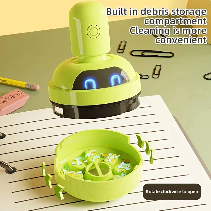 Mini USB Rechargeable Desktop Vacuum Cleaner – Portable 3-Speed Handheld Dust Collector for Keyboards & Home Office