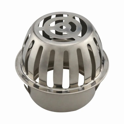 Stainless Steel Round Balcony Roof Floor Drain - Large Displacement, Anti-Blocking Outdoor Rain Bucket Drainage